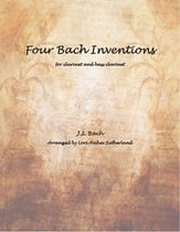 Four Bach Inventions P.O.D. cover